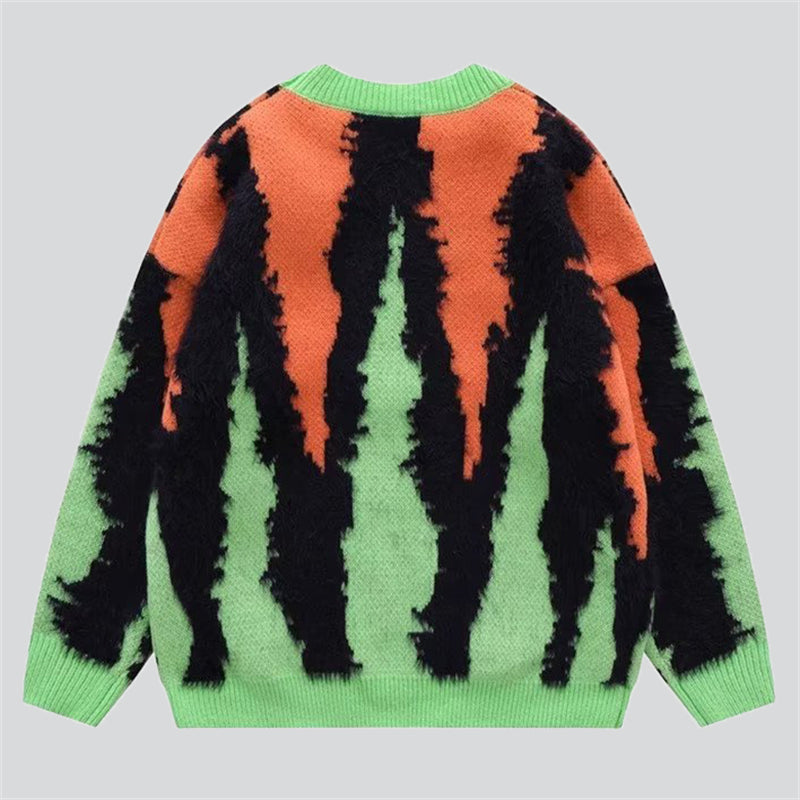 Stylish Striped Crew Neck Sweater