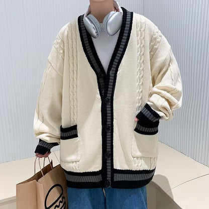 Classic V Neck Oversized Knitted Sweater