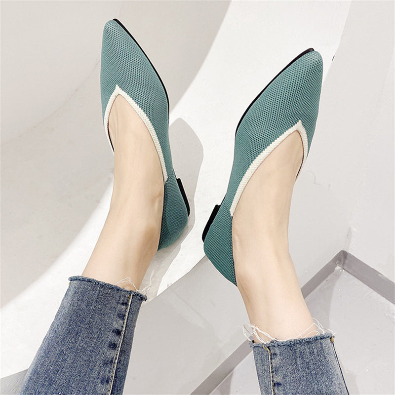 Daily Simple All Match Pointed Toe Flats