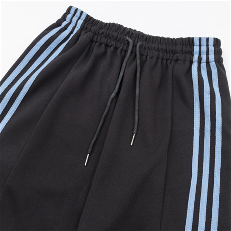 Side Stripe Straight-Leg Sweatpants