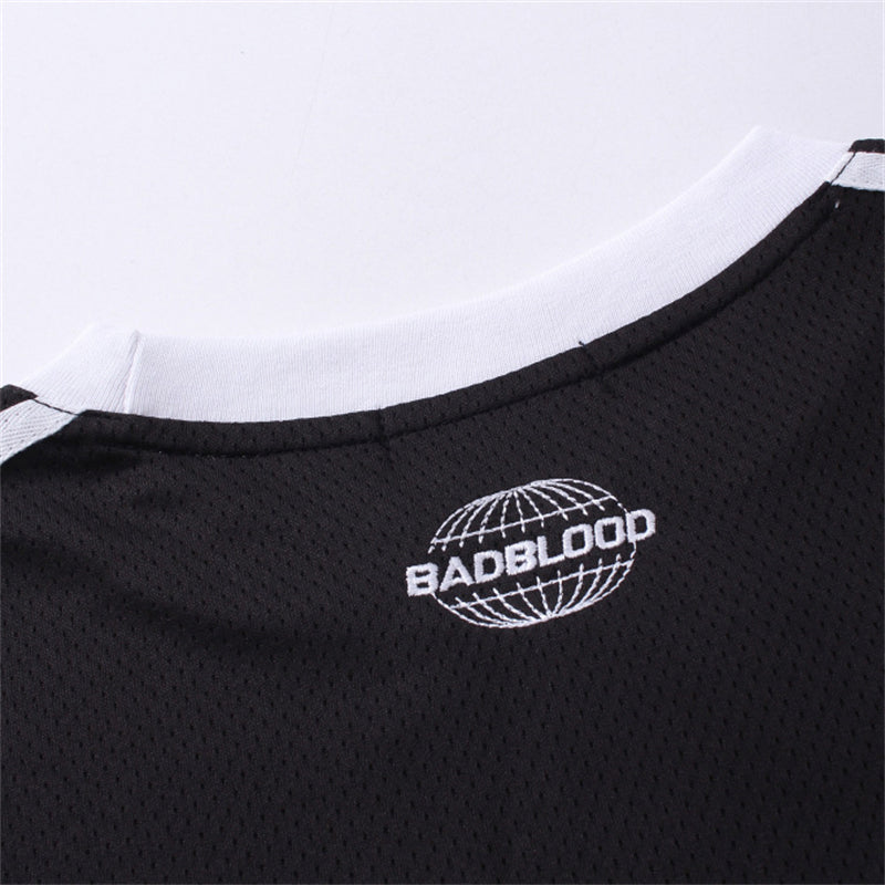 Breathable Embroidered Jersey Tees