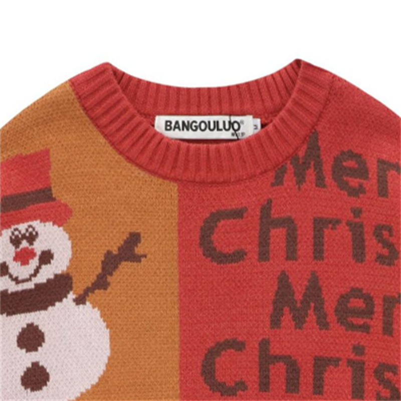 Christmas Snowman Jacquard Couple Sweater