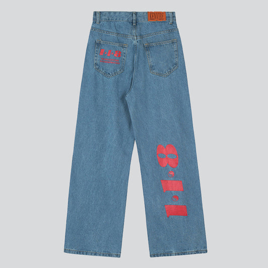 Numbers & Tai Chi Symbols Jeans