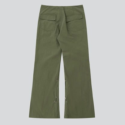 Elasticated Micro-flared Casual Pants