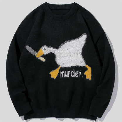 Cartoon Goose Sweater
