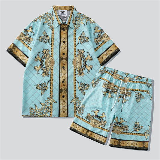Court Style Vintage Print Vacation Sets