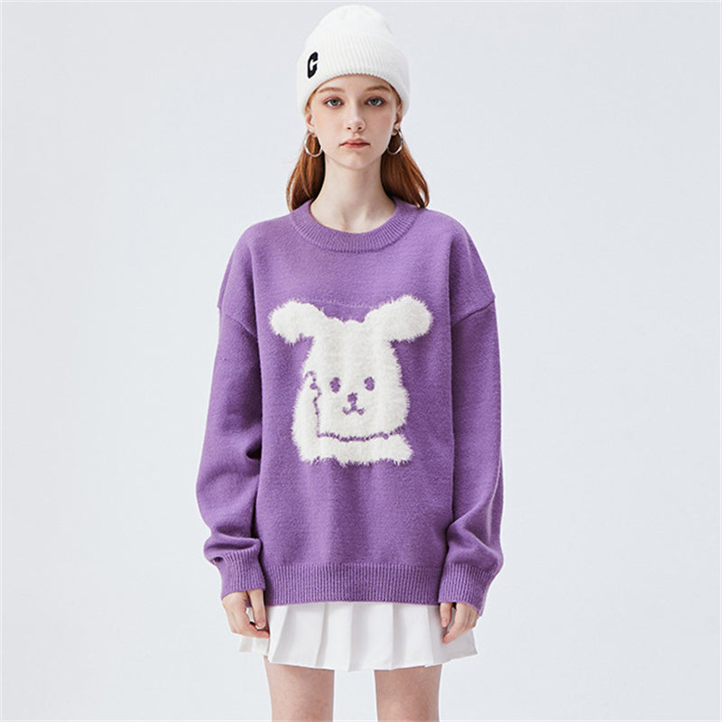 Fluffy White Rabbit Sweater