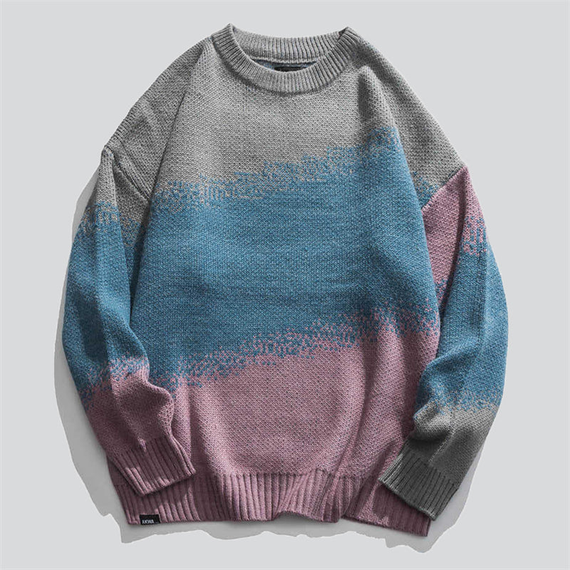 Gradient Colour Knitted Sweater
