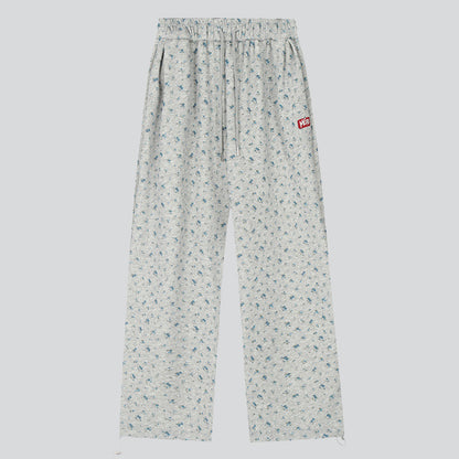 Floral Ankle-tied Pants