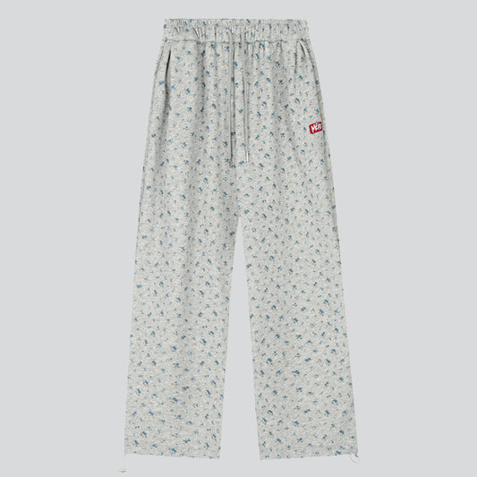 Floral Ankle-tied Pants