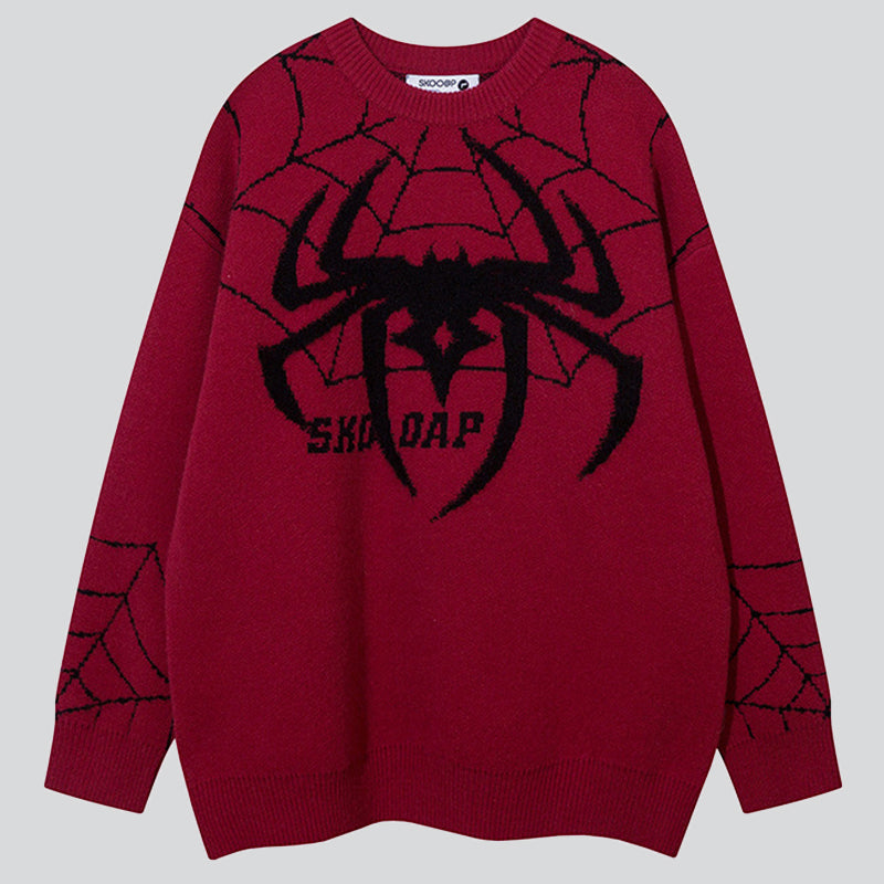 Spider Web Flocking Sweater