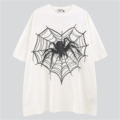 Spider Love Web Print Tees