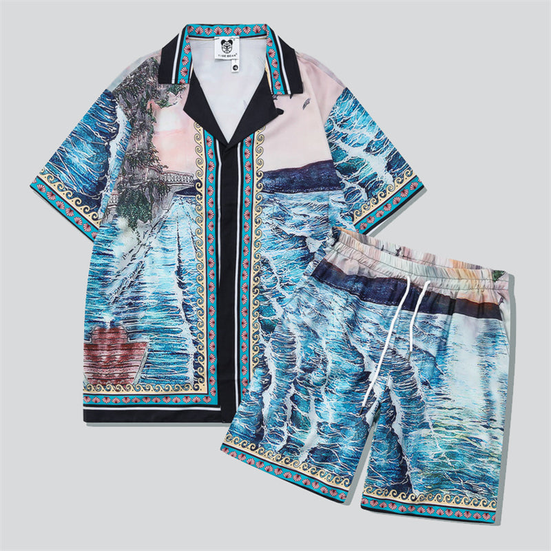 Blue Ocean Waves Beach Outfits