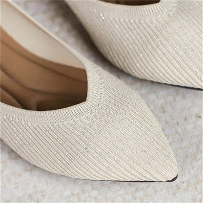 Vogue Solid Color Pointed Toe Flats
