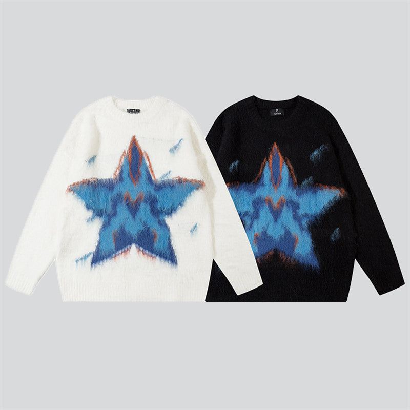 Five-Pointed Star Woollen Sweater