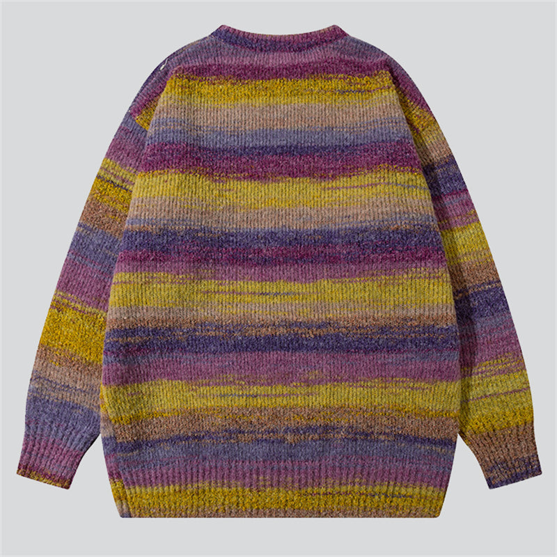 Rainbow Knit Sweater for Couple