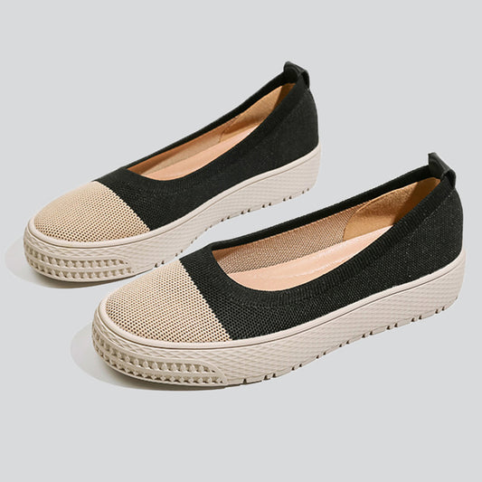 Contrast Color Slip-On Lazy Shoes