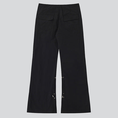 Elasticated Micro-flared Casual Pants
