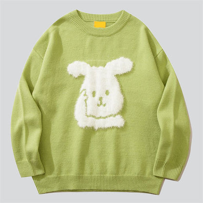 Fluffy White Rabbit Sweater