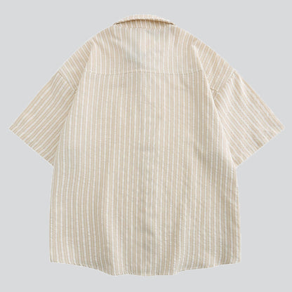 Floral Stripe Fashion Shirt