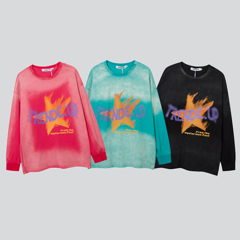 Dissolved Dispersed Five-pointed Star Tees