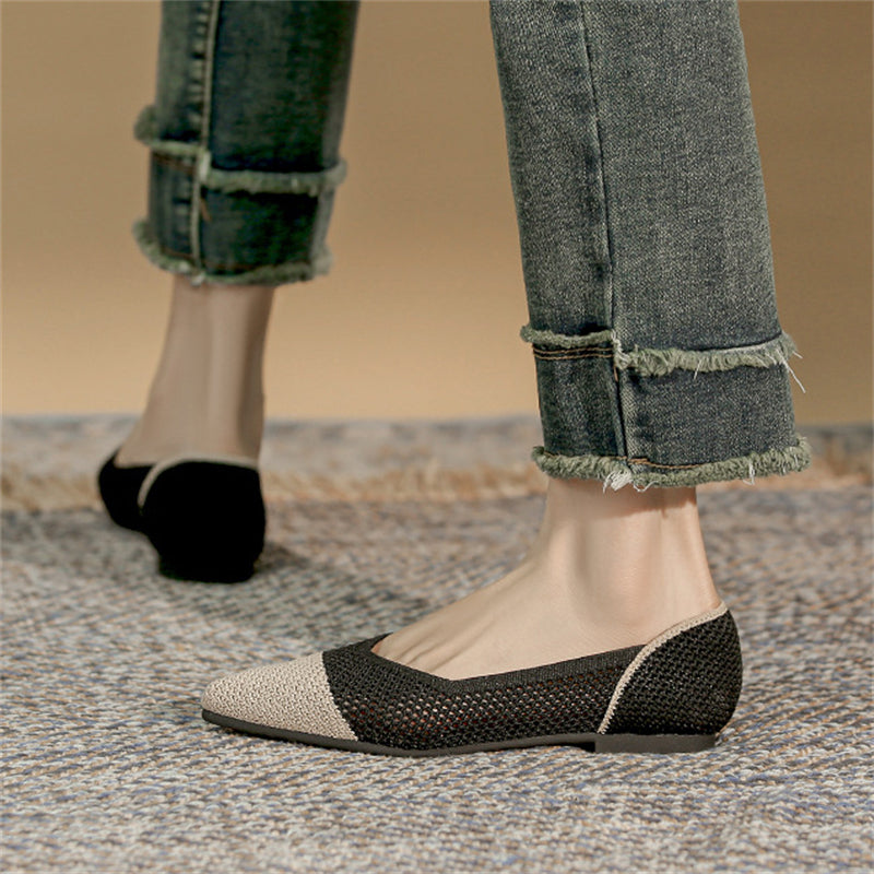 Summer Cozy Hollow Out Design Lazy Flats