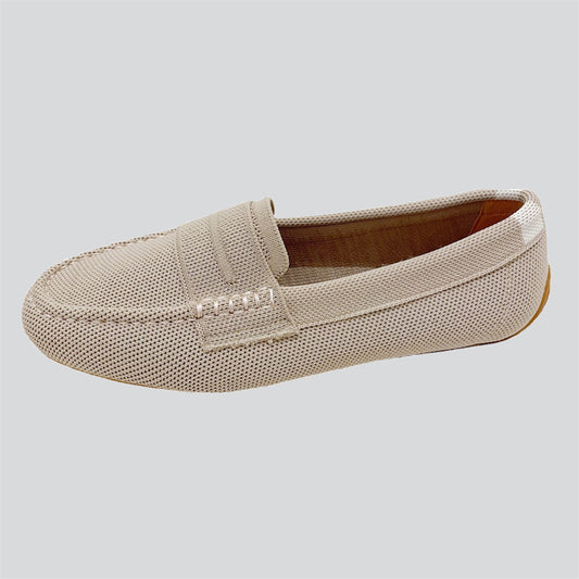 Casual Round Toe Breathable Knitted Loafers