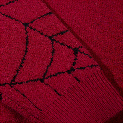 Spider Web Flocking Sweater