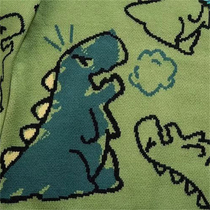 Angry Baby Dinosaur Sweater